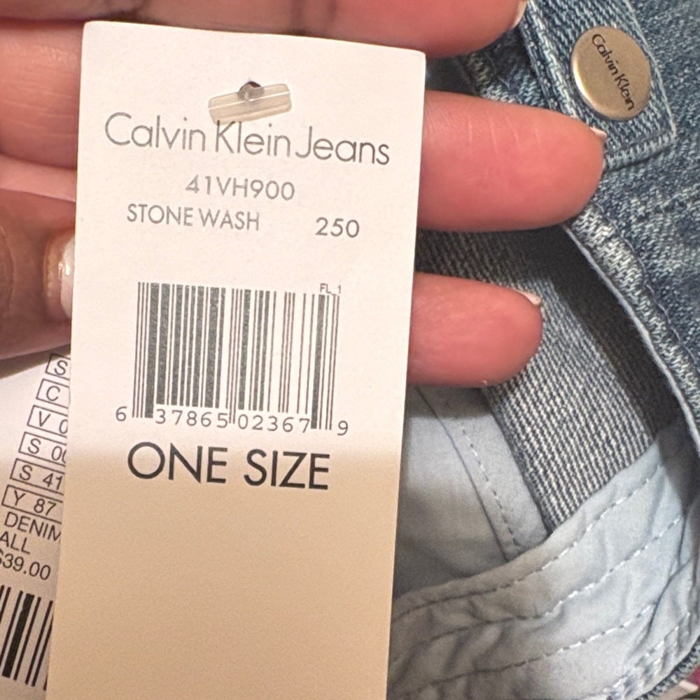 Calvin Klein Light Blue Denim Hat - Picture 10 of 12